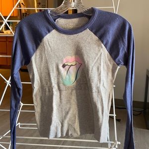 American Eagle Rolling Stones Baseball Tee— size small